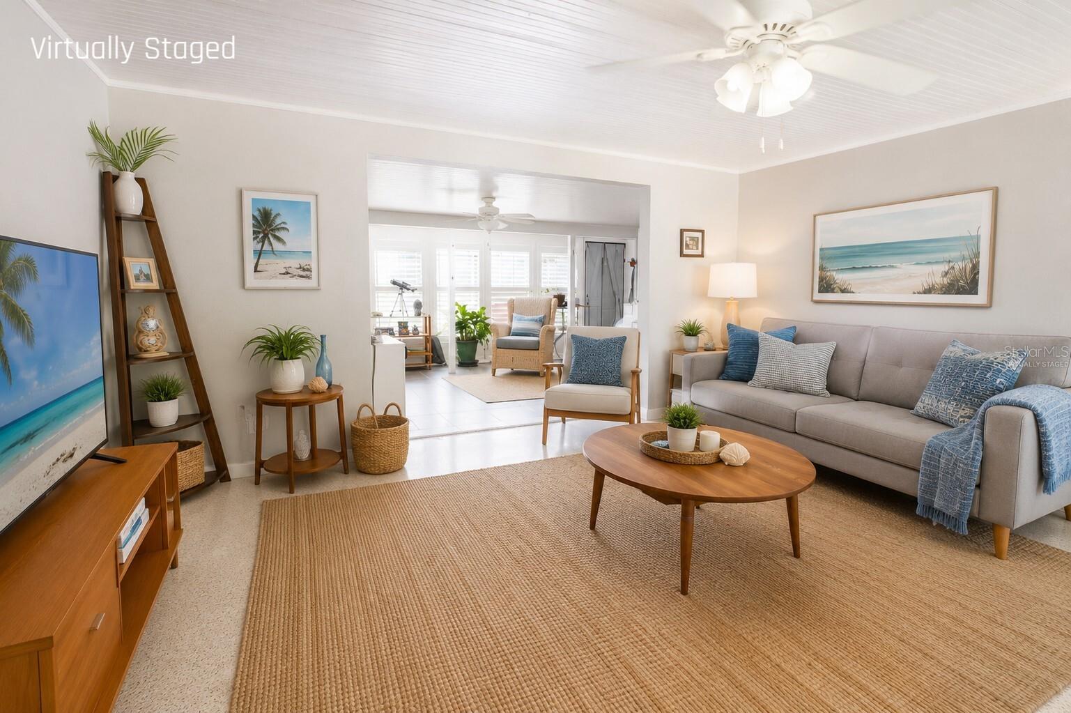 Living Room Virtually staged