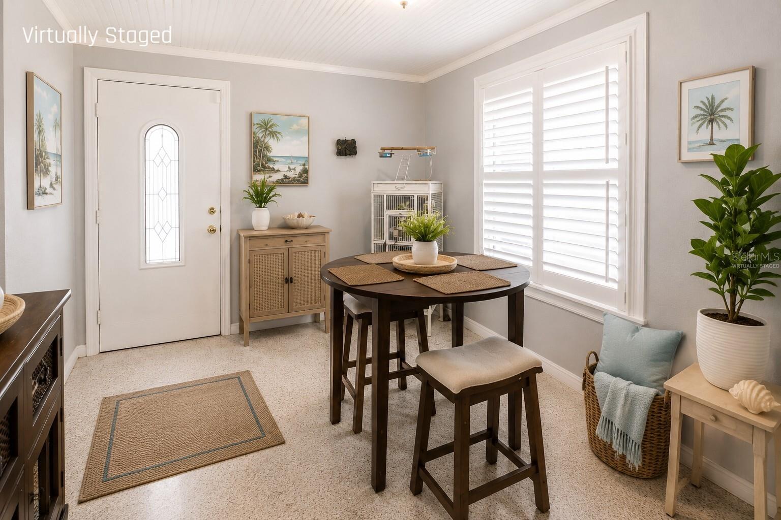 Virtually Staged Dinette Area