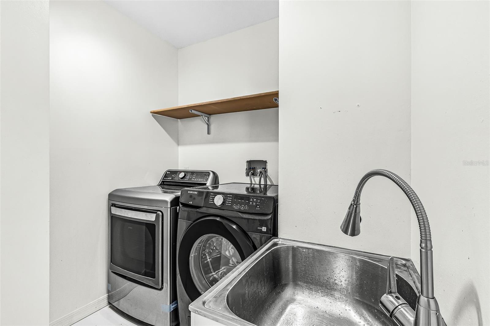 First-floor laundry room