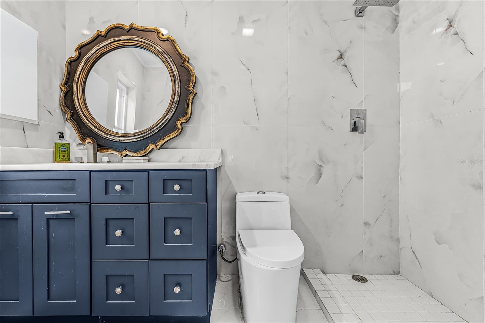 First-floor bathroom