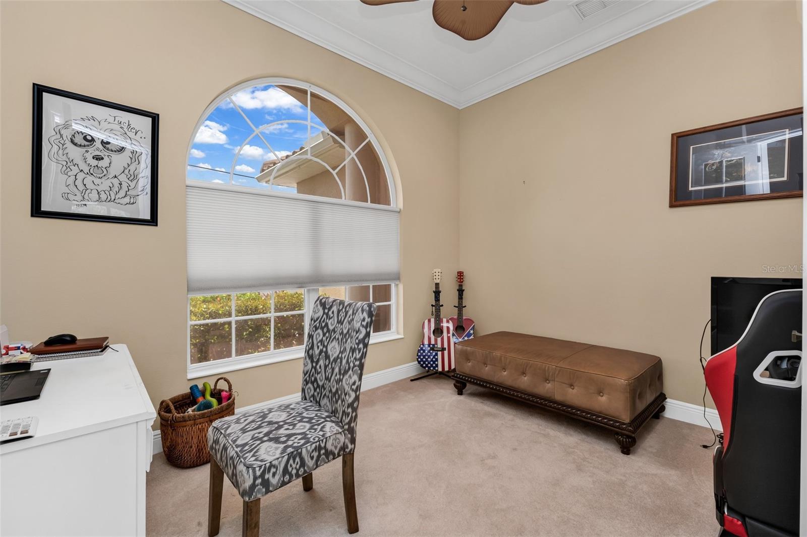 Den/Media/Office/Flex space or 4th bedroom for guests. (no closet)