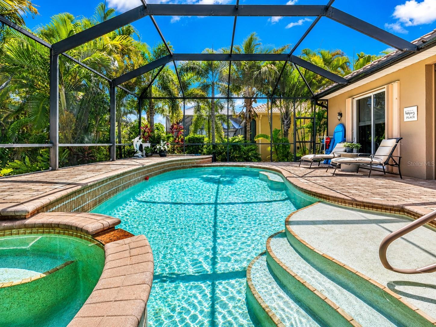 Slip into vacation mode—sunshine, sparkling water and tropical surroundings await.