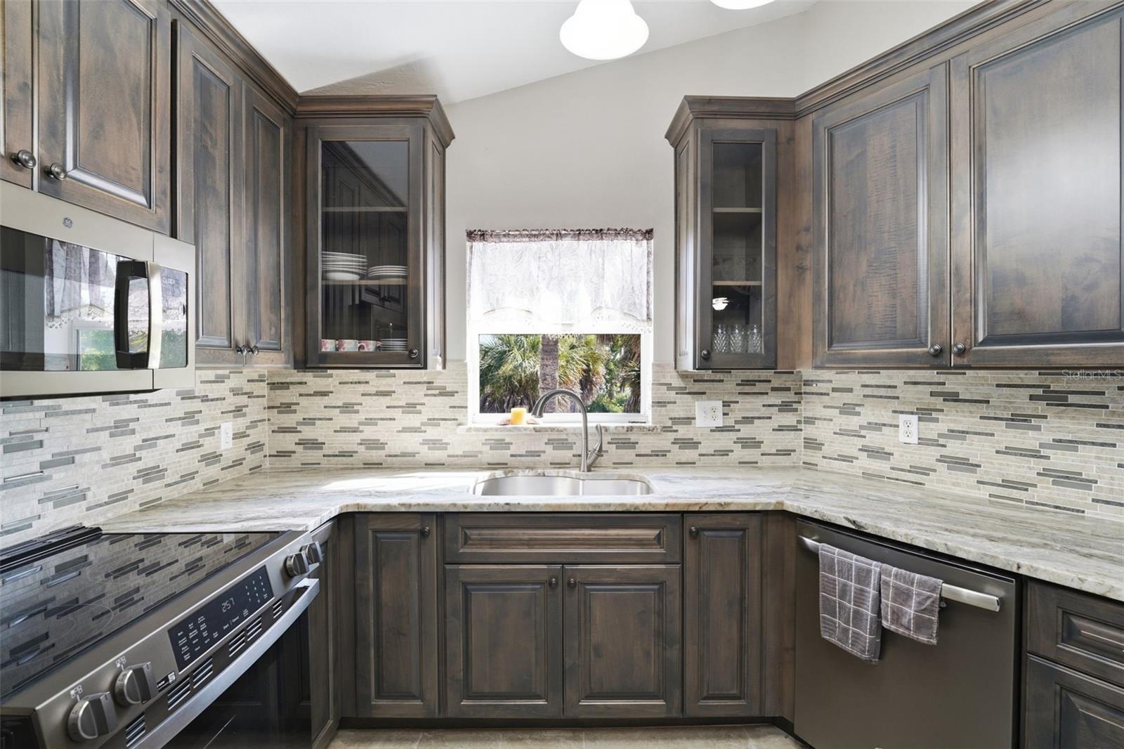 CUSTOM KITCHEN WITH WINDOW OVER SINK