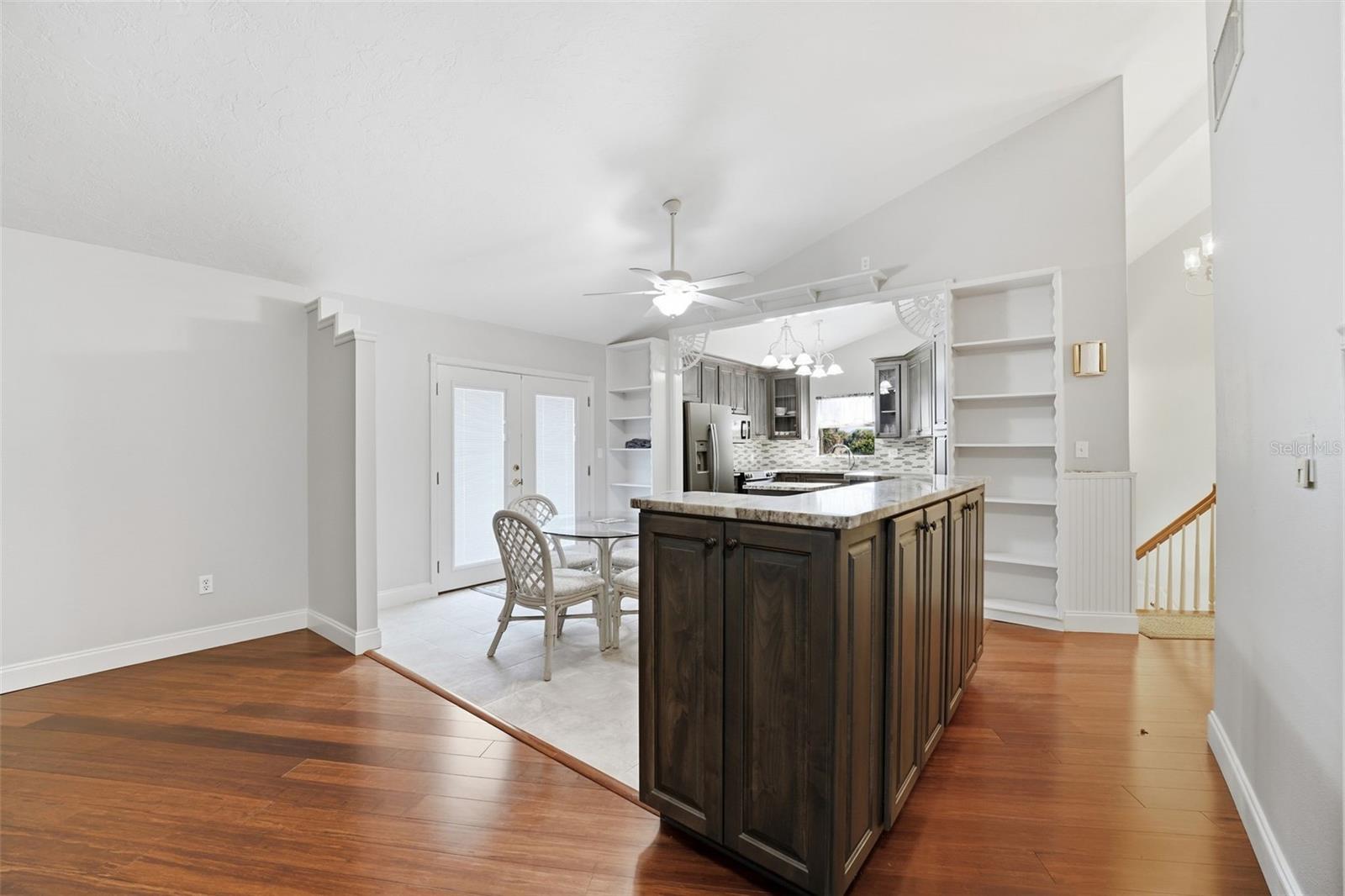 BREAKFAST ROOM & KITCHEN FROM DINING ROOM
