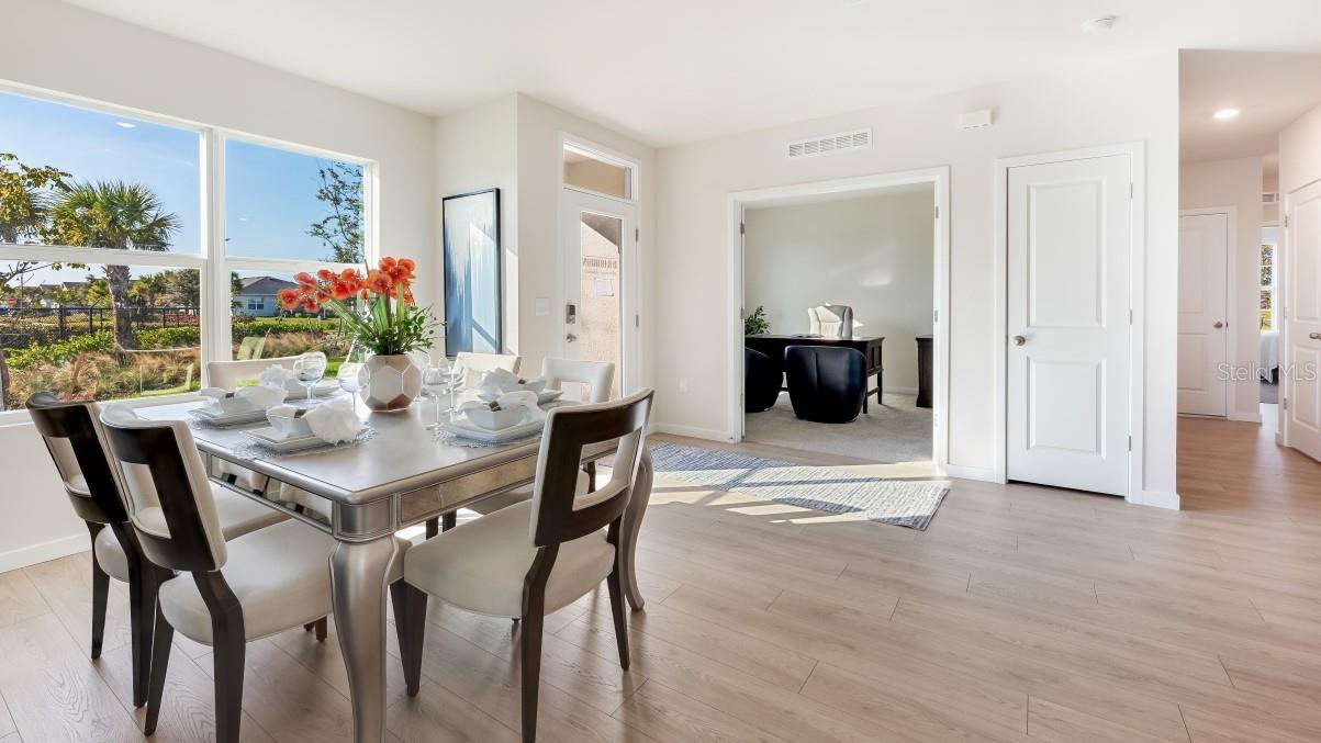 Inside of the dining room.