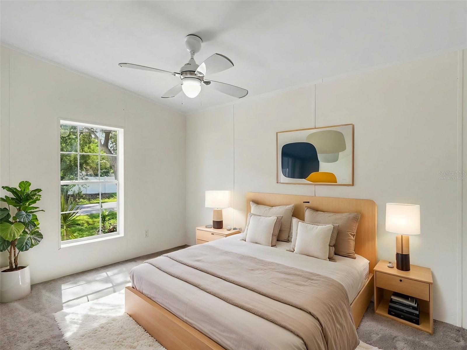 Virtually Staged 2nd Bedroom