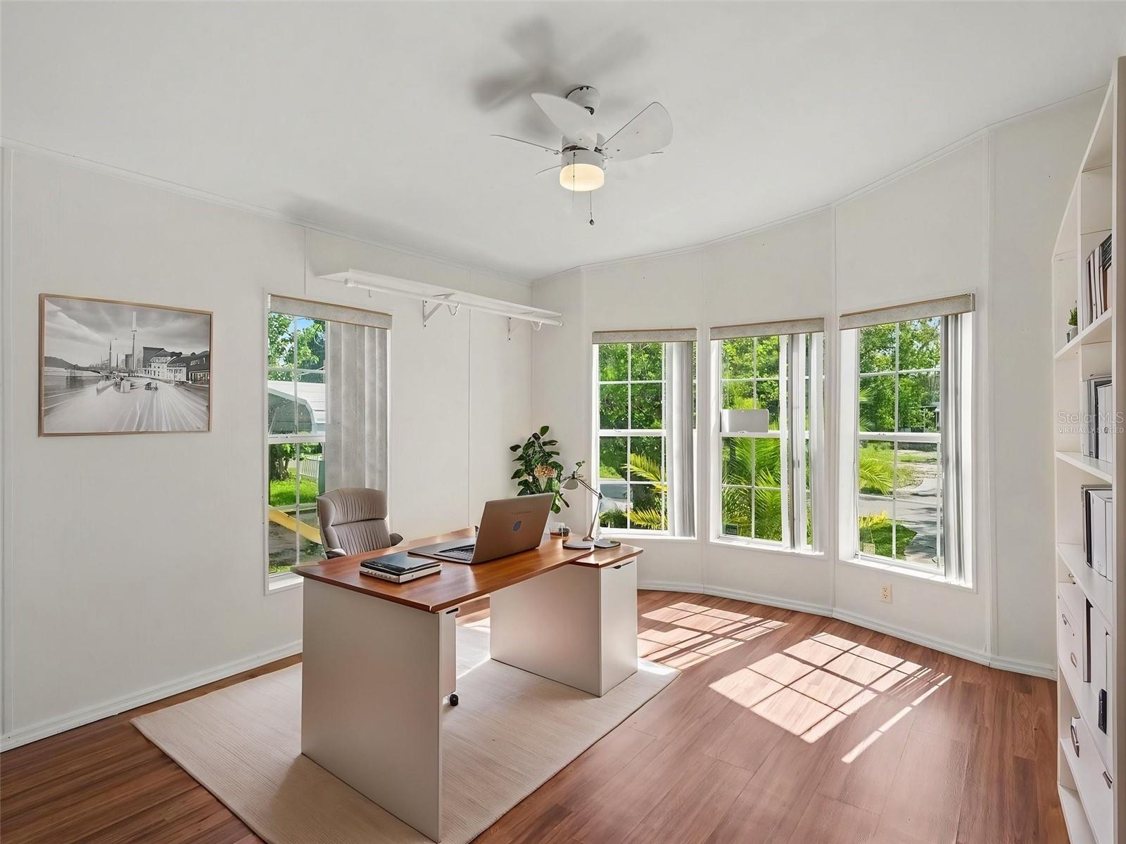 Virtually Staged Den/Office
