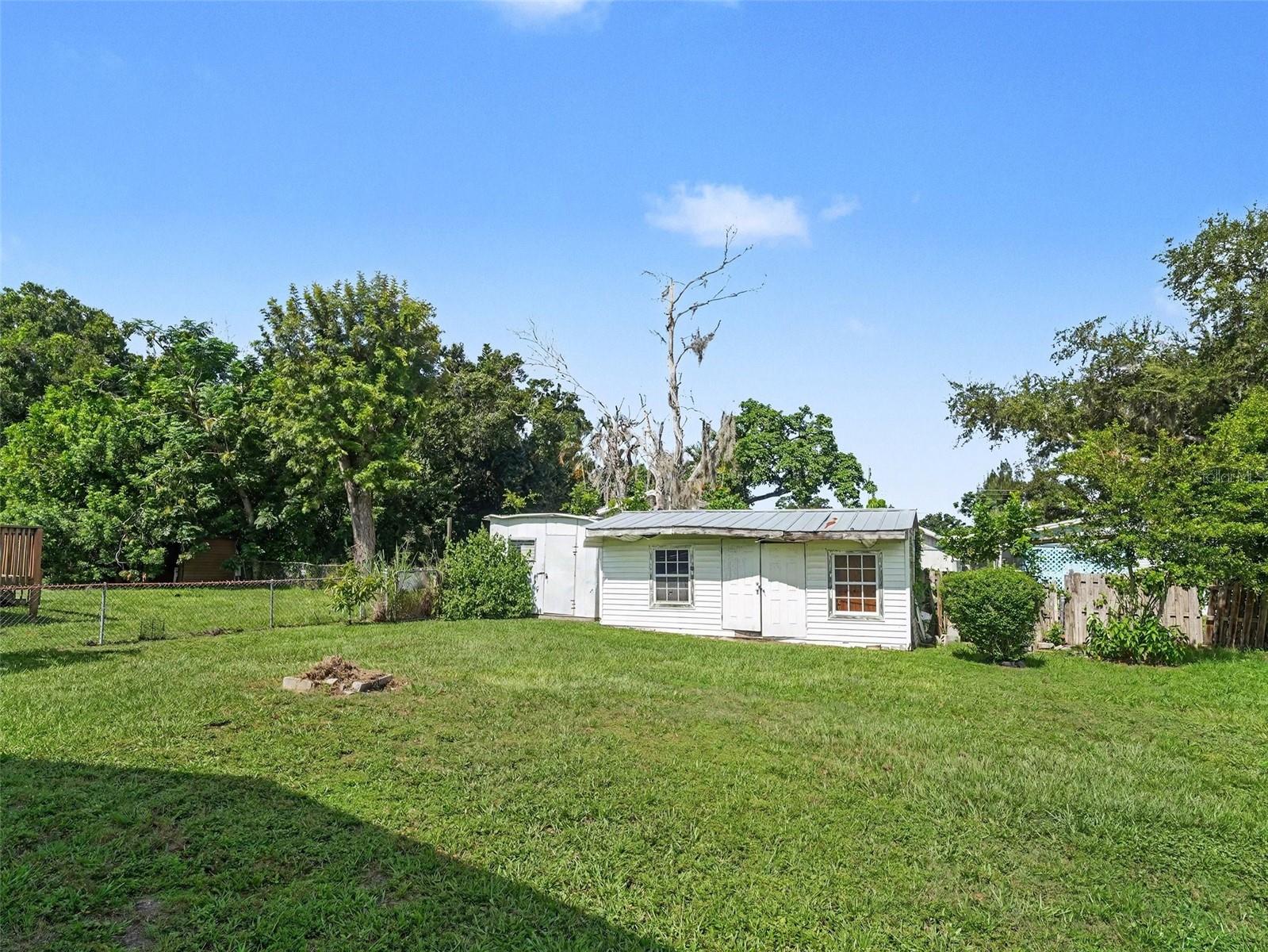 Storage Sheds in Backyard