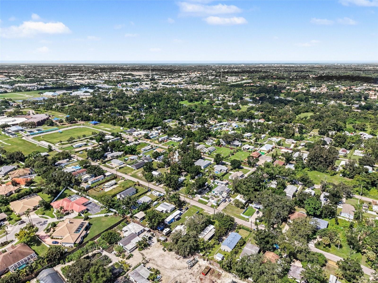Aerial View of the neighborhood.