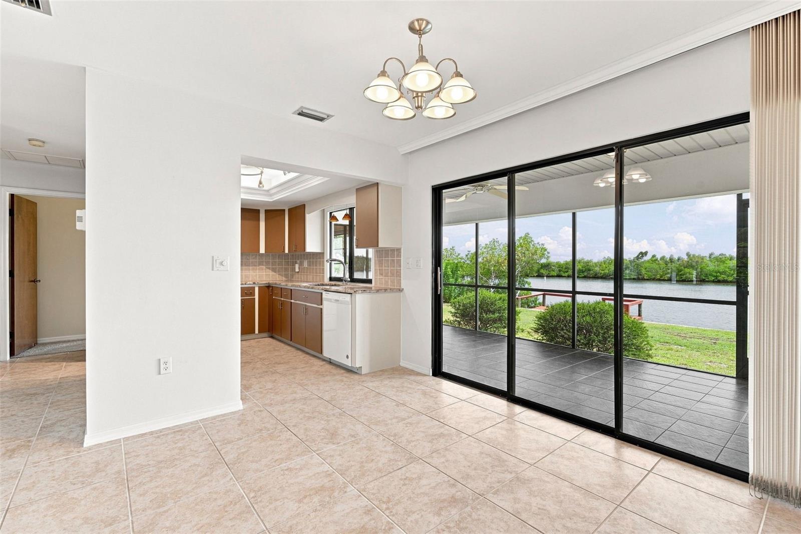 One of a Kind Waterfront Views From Dining Room