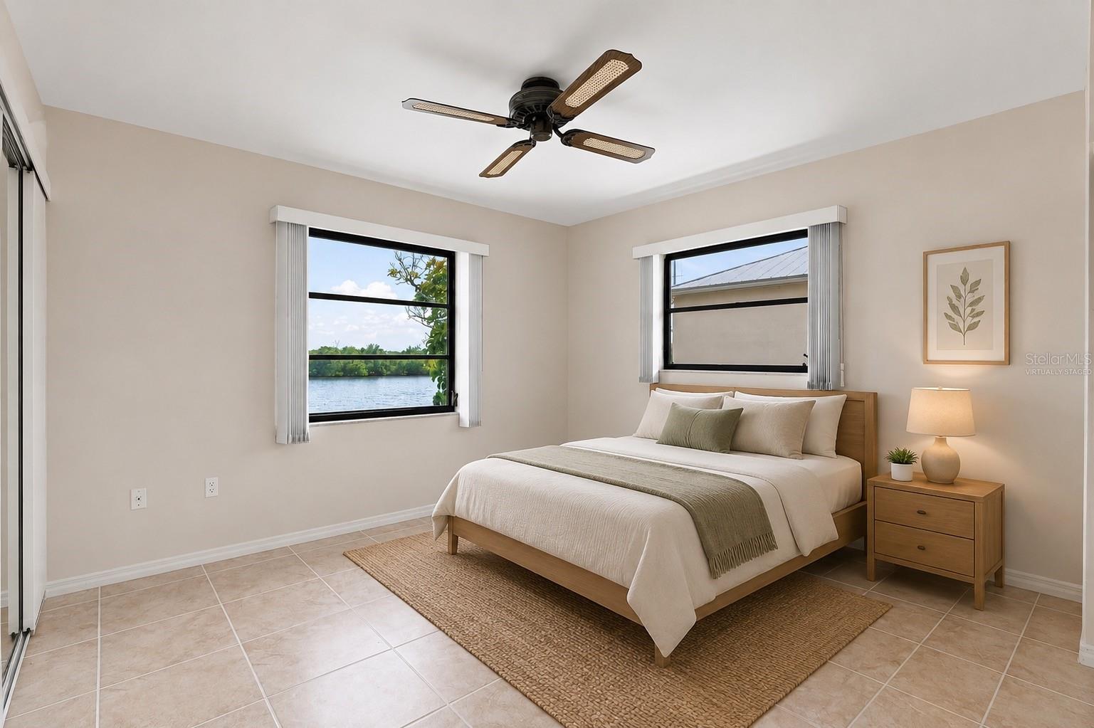 Virtually Staged Second Bedroom