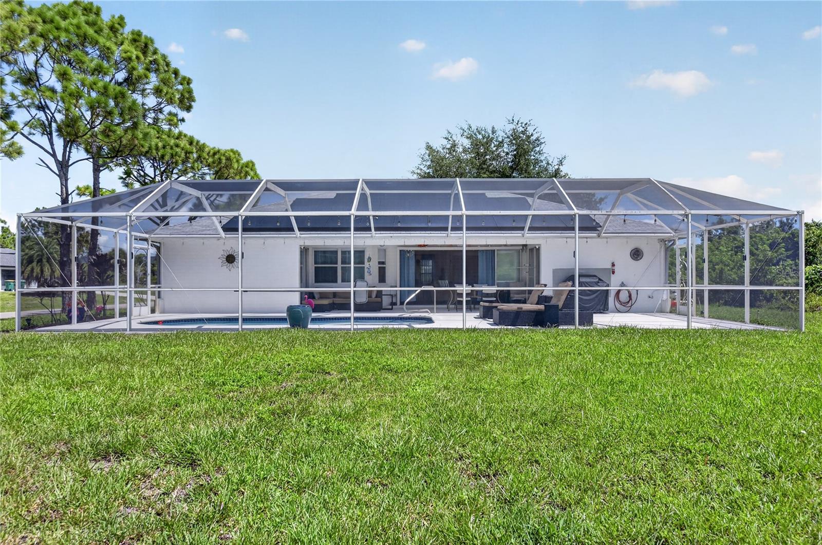 Rear of the property.