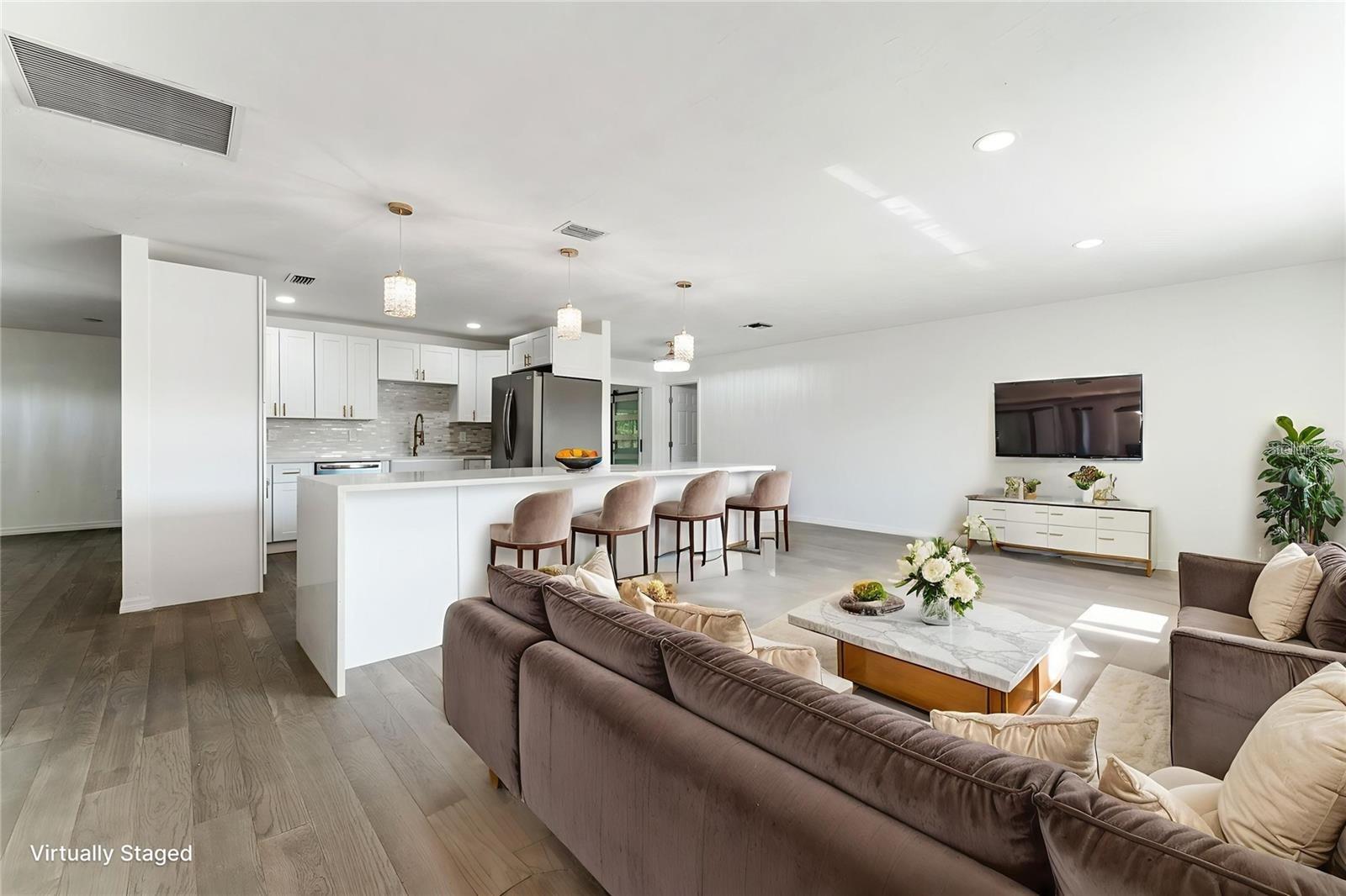 STAGED living room