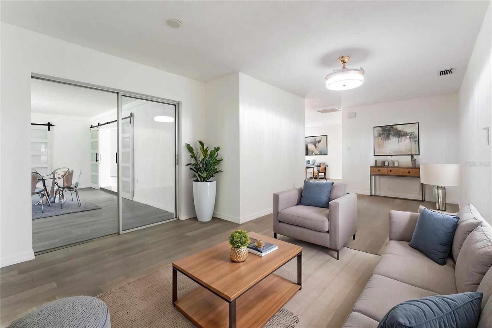 STAGED 2nd living/dining room