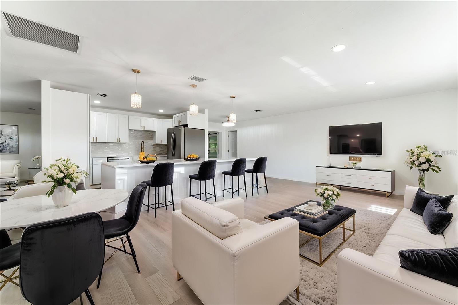 Staged LIVING / DINING