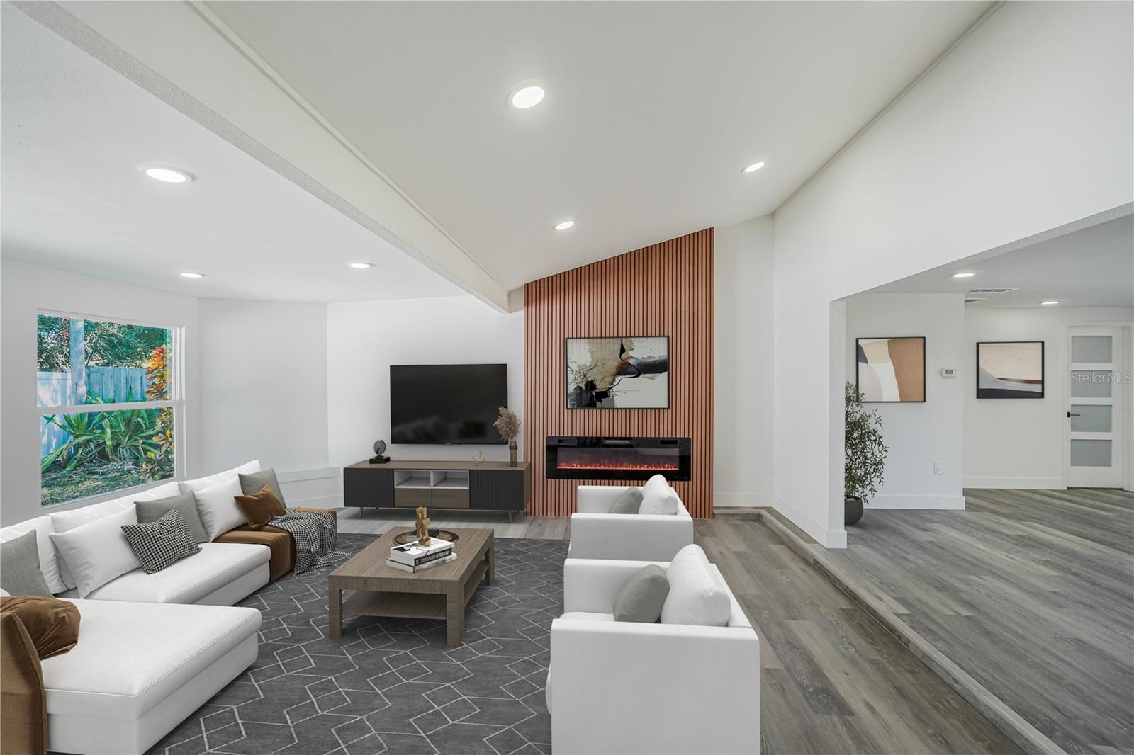 Virtually stage Family Room