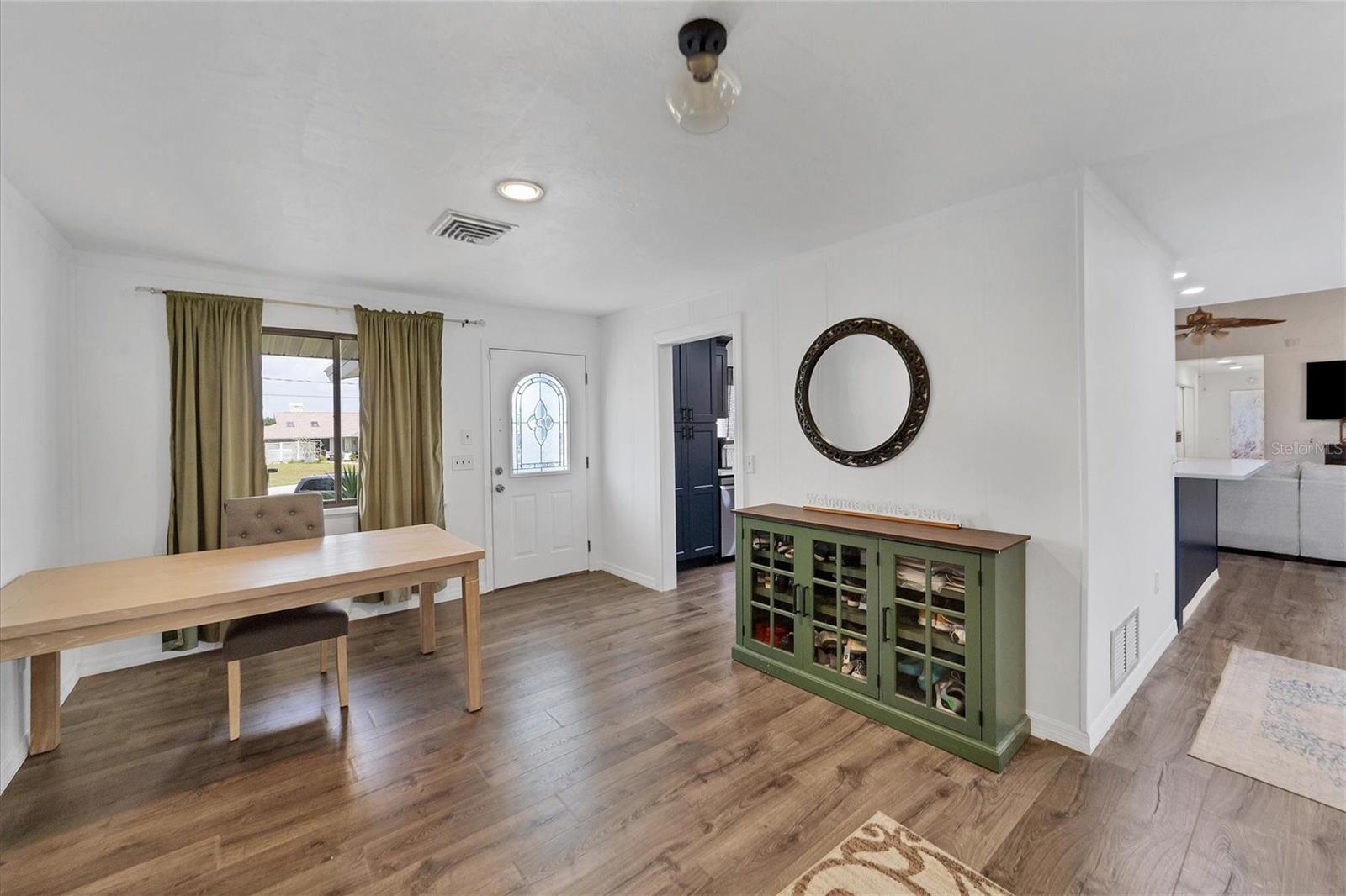 Entry and added living space