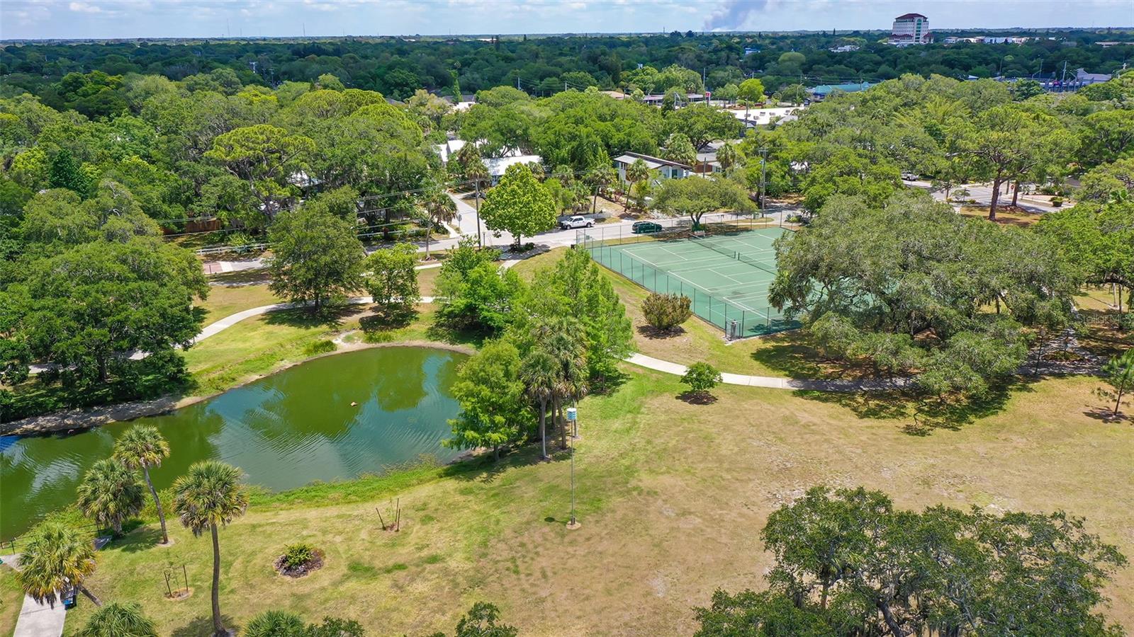 Gillespie Park — pond and expansive green space