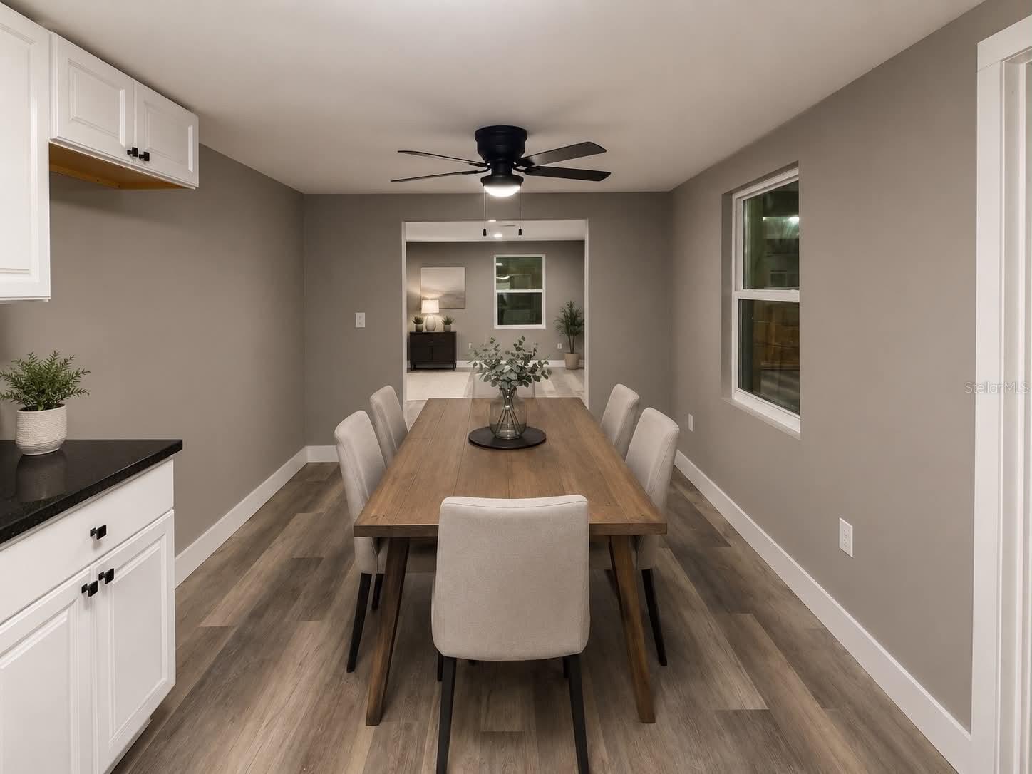staged dininging room combo
