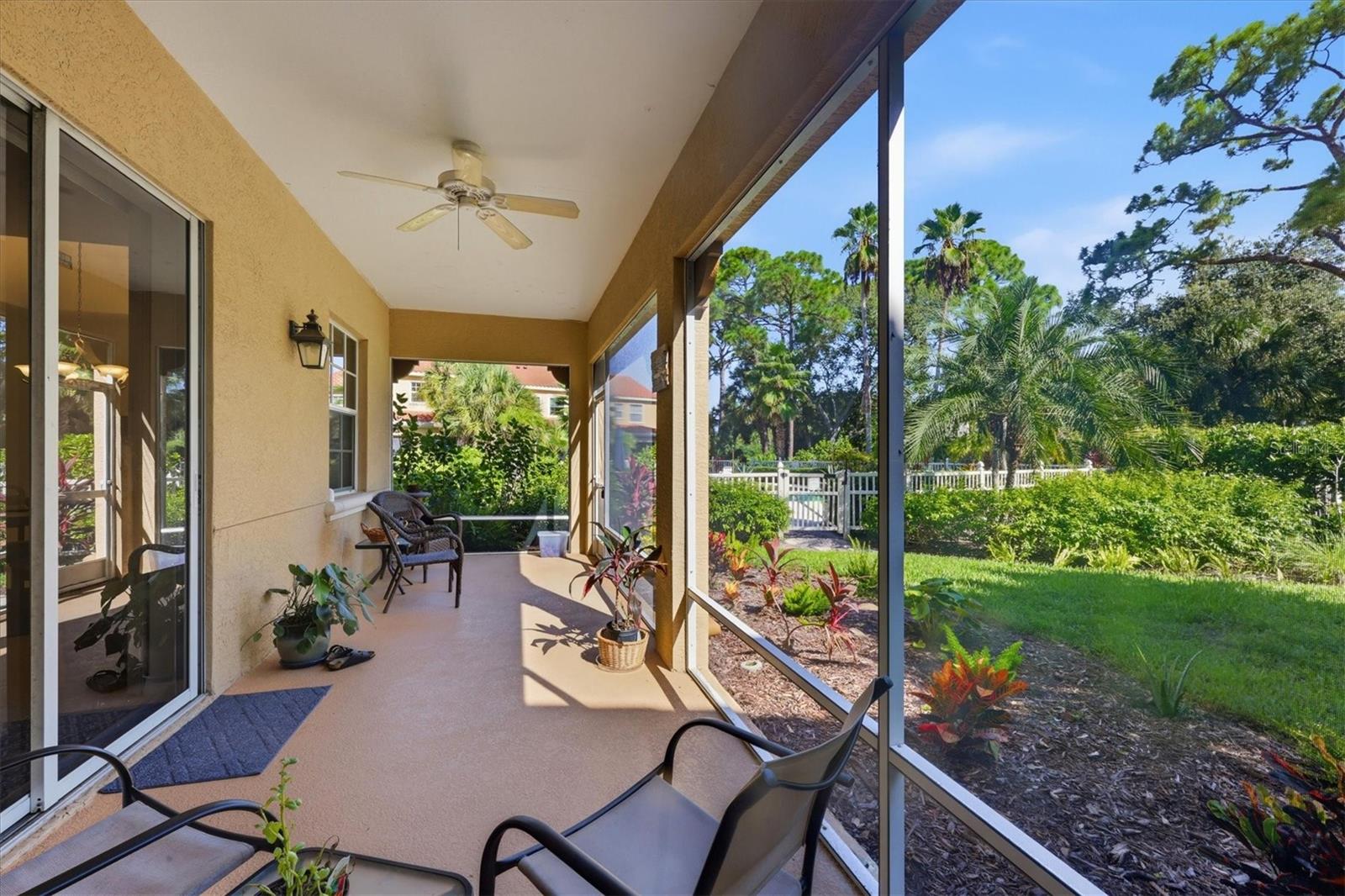 Lanai leading to pool