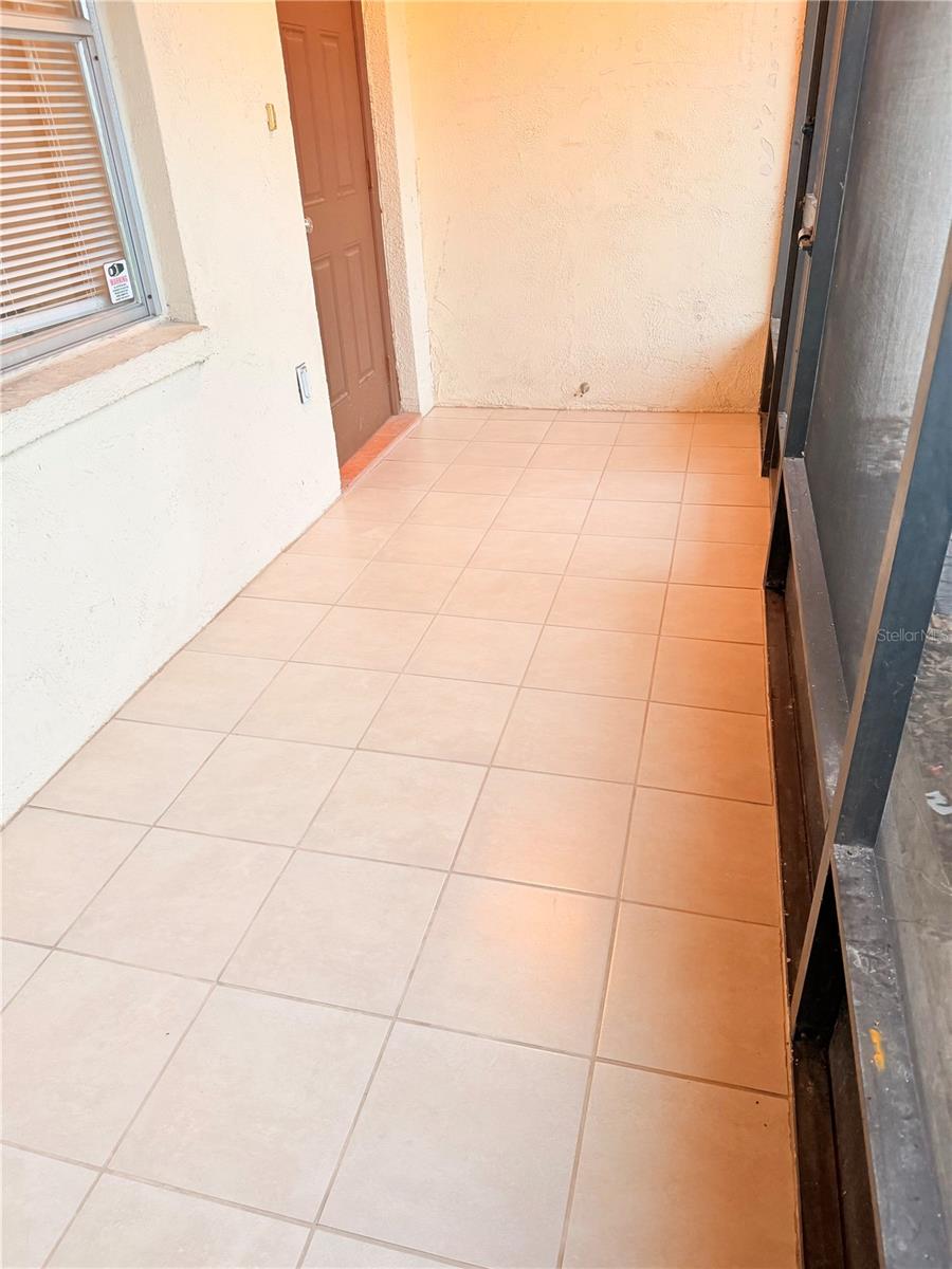 Newly Tiled Front Patio