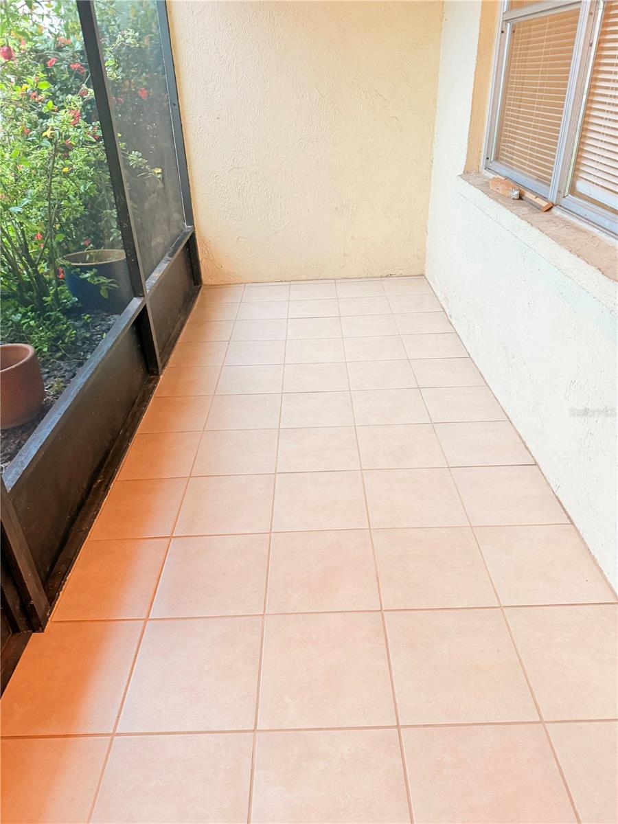 Newly Tiled Front Patio