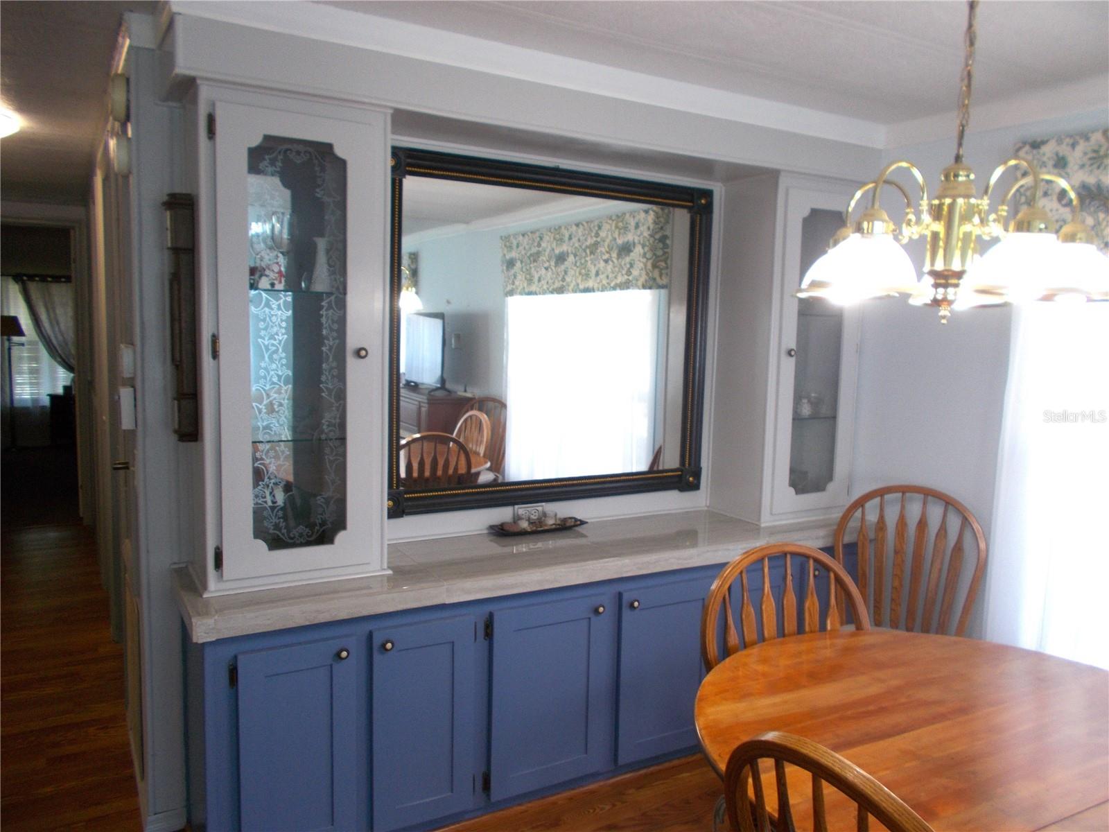 Dining Room showing Built-Ins