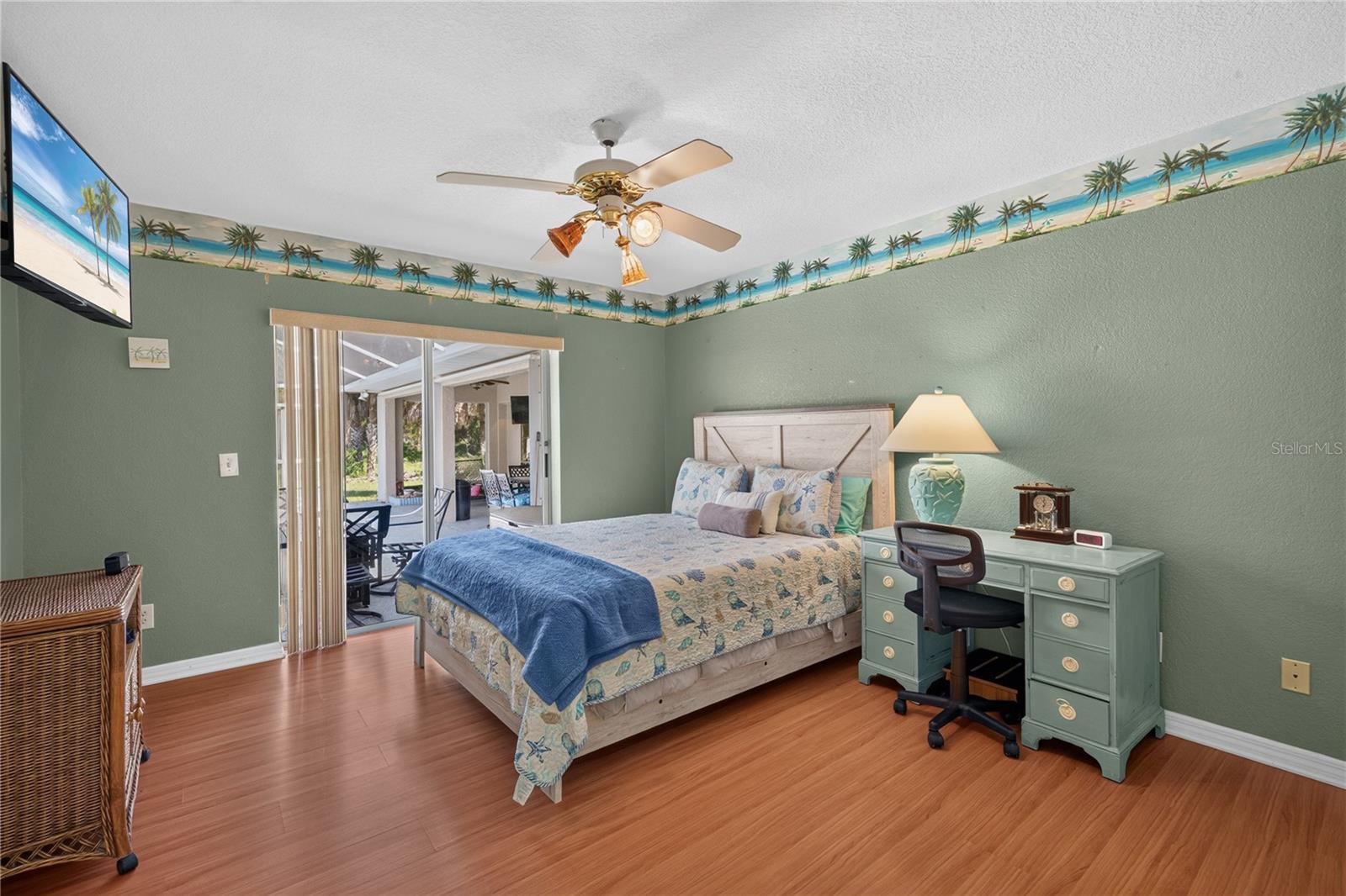 Bedroom #2 w/ sliders to lanai