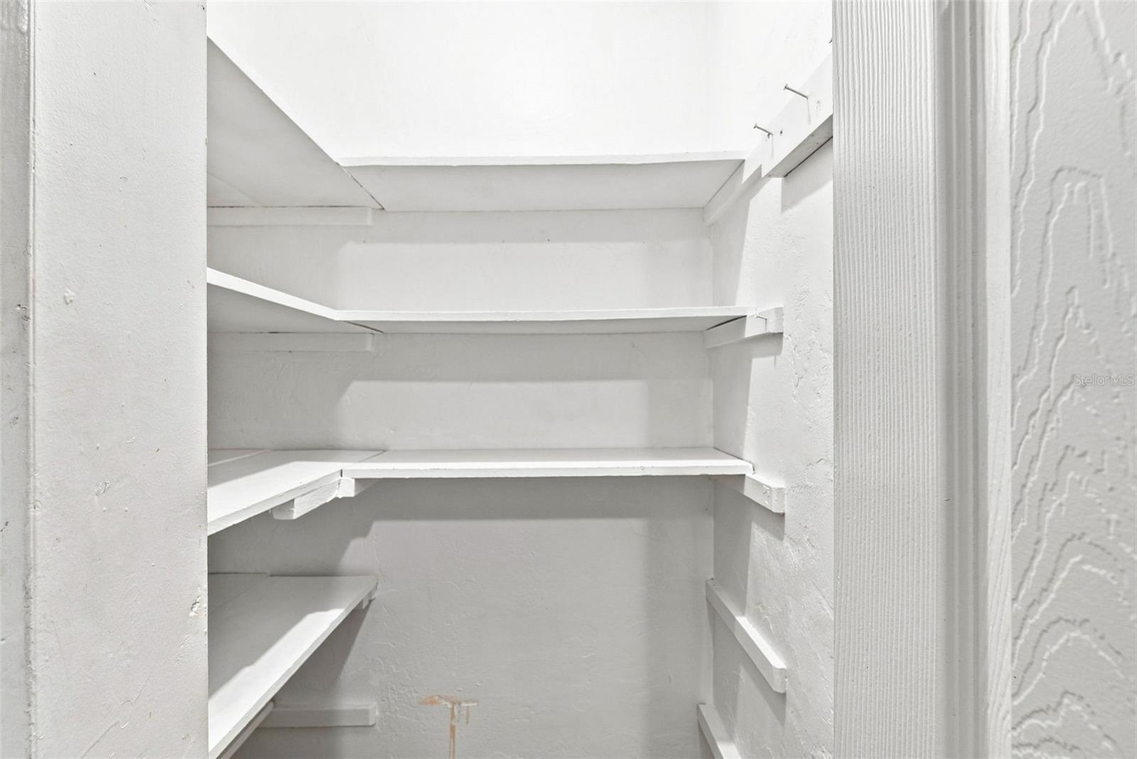 Kitchen Storage Large Walk-in Pantry with Generous Shelving Space