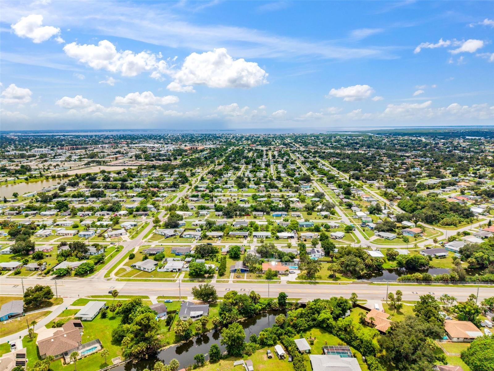 Aerial View of Home and Surrounding Neighborhoods