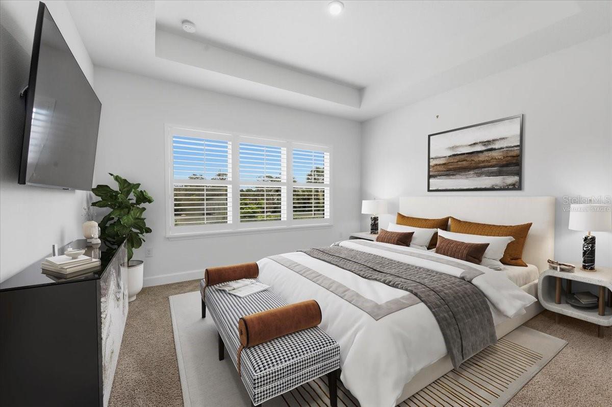 Virtually stagedPrimary bedroom