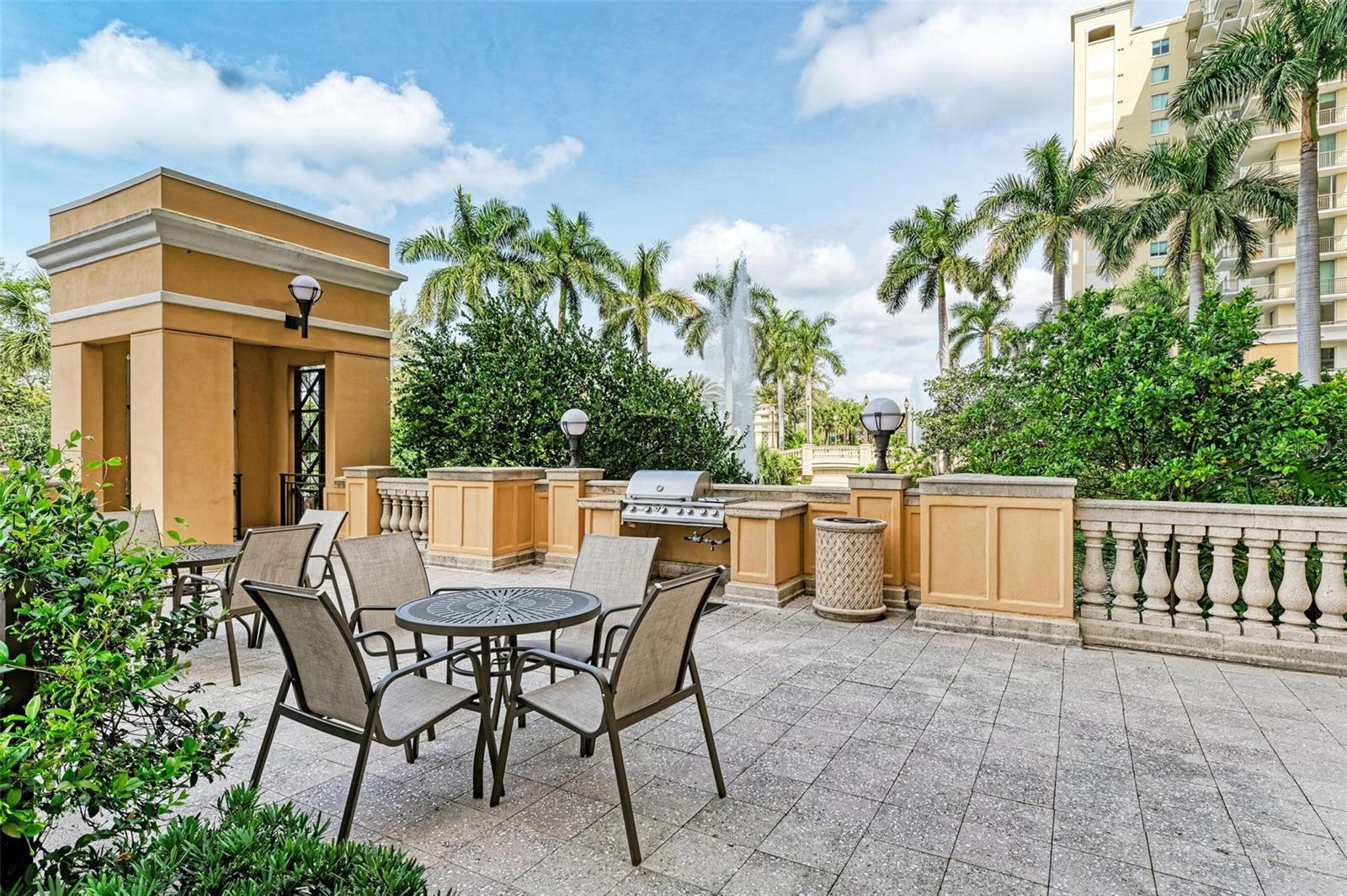 Grill and patio