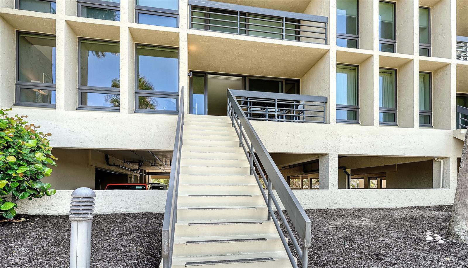 Private stairs up to your home