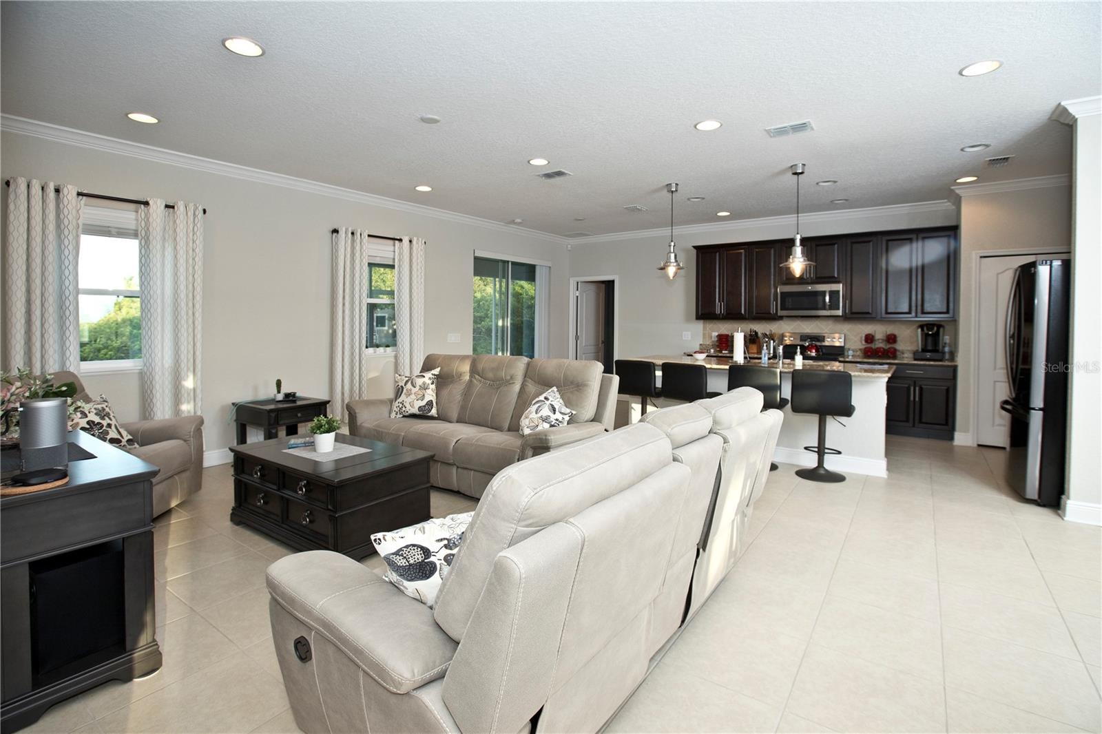 Great room towards kitchen