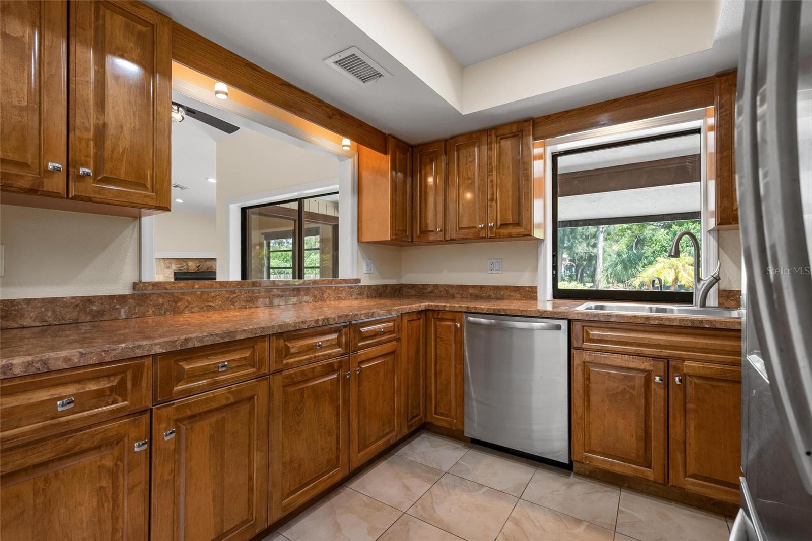 Virtually Staged Main House Kitchen