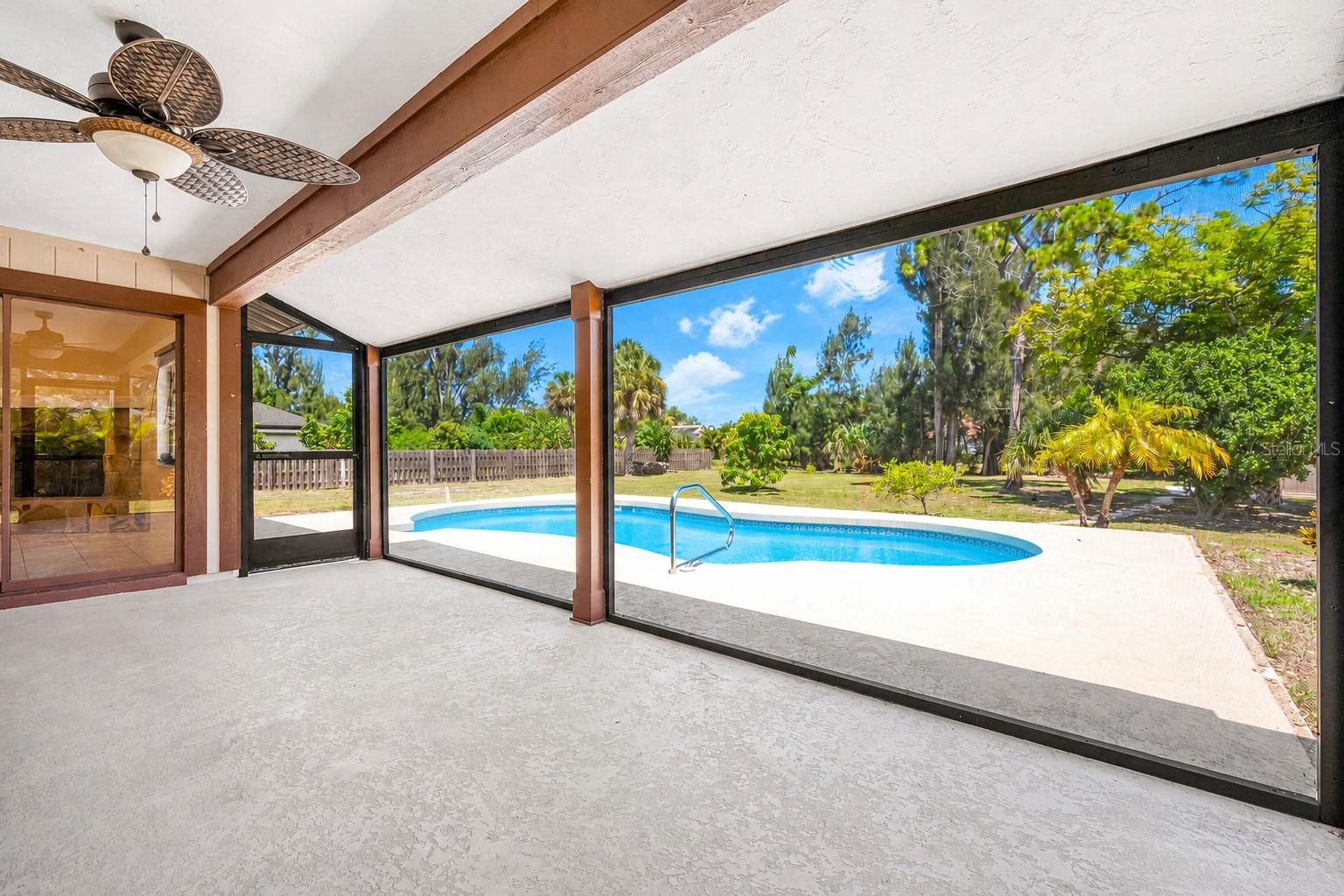 Virtually Staged Main House Lanai