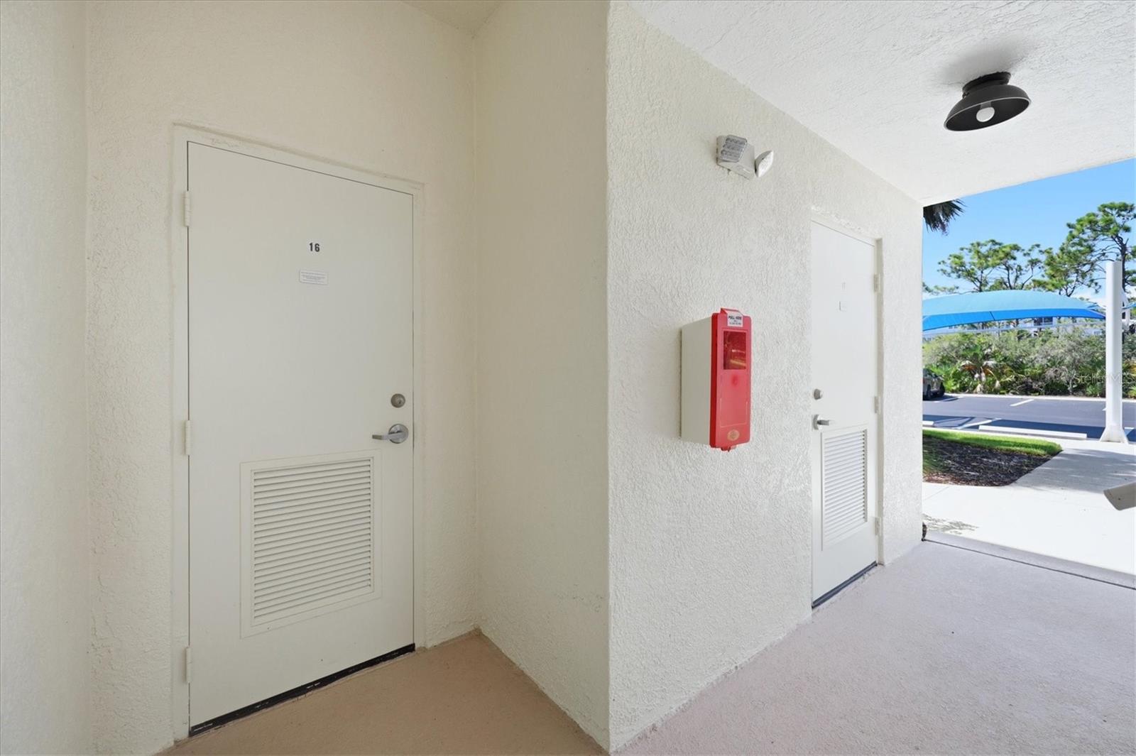 Covered Storage Closet!
