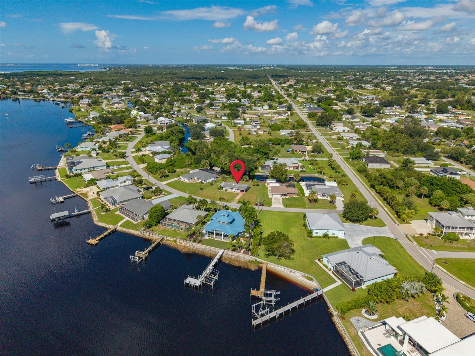 Aerial Perspective Showcasing Desirable Peace River Drive Location