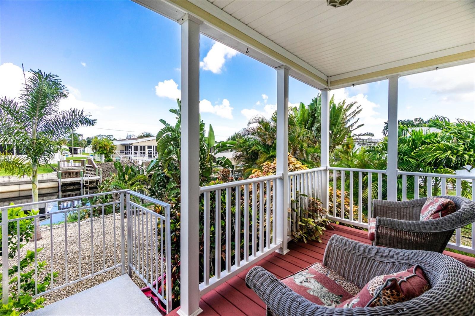 Covered Porch Overlooking Canal