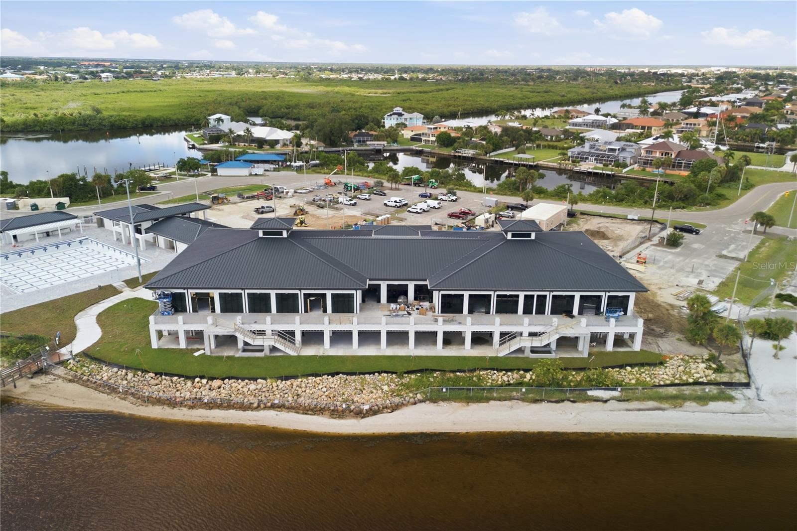 New Port Charlotte Beach Complex and Boat Ramp at end of Harbor Blvd.