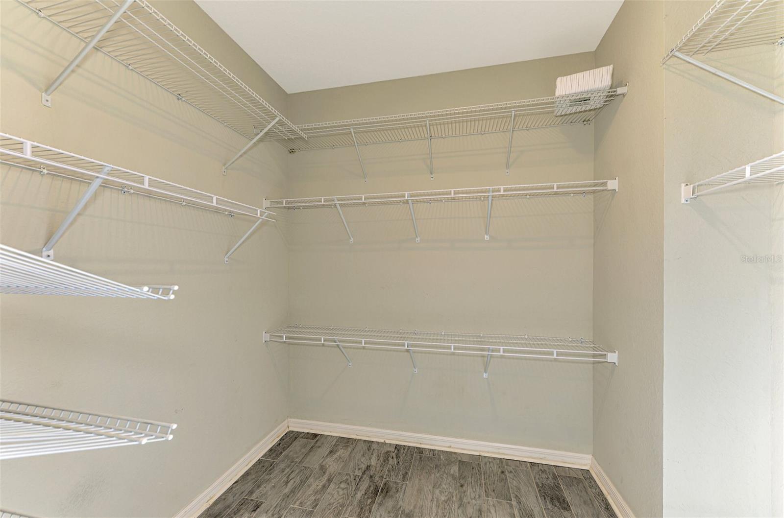 Primary walk in closet