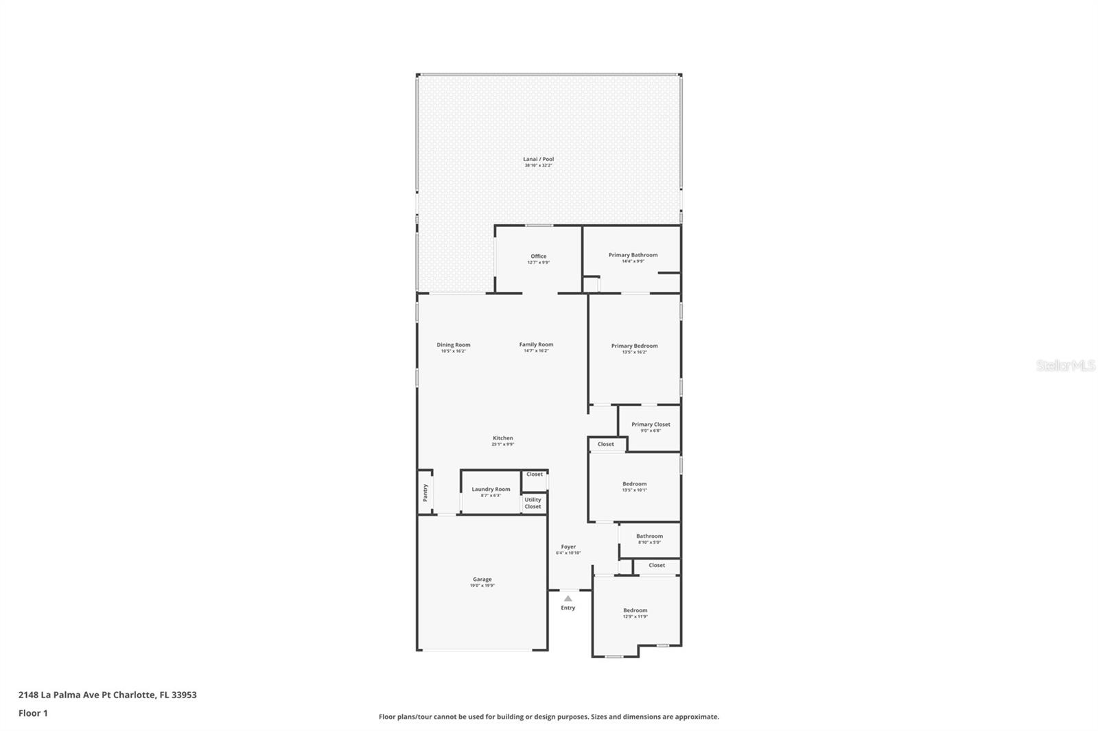 Floor plan for 2148 La Palma