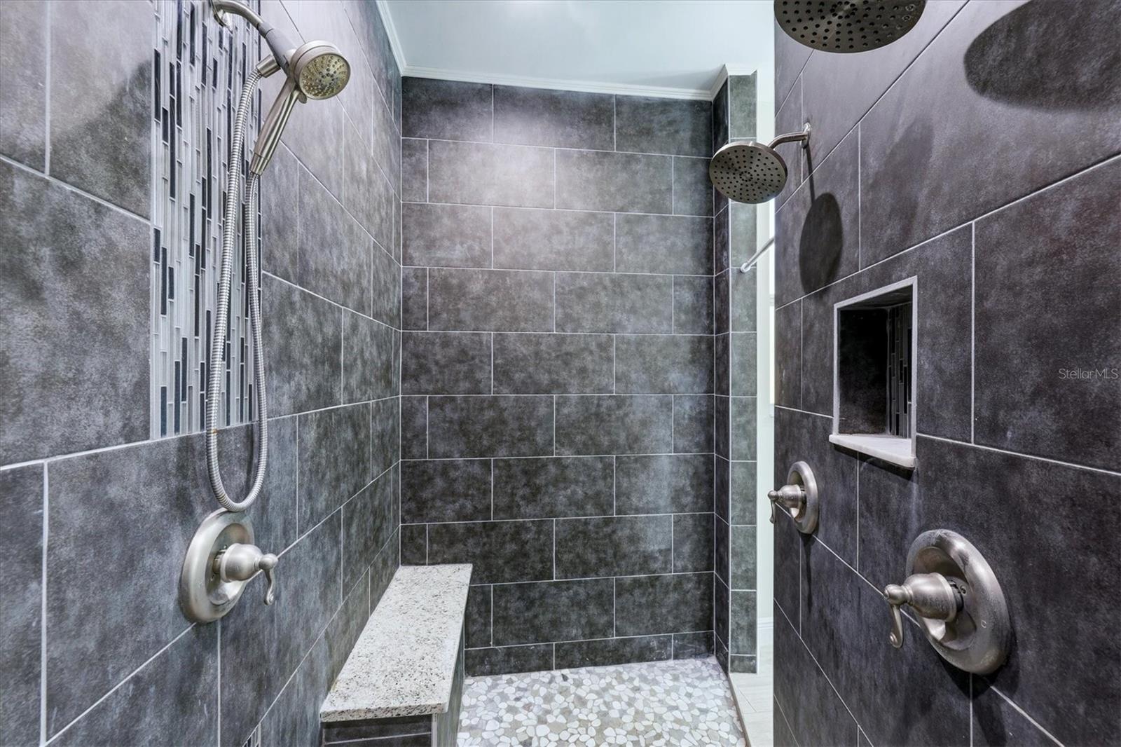 primary walk in custom shower