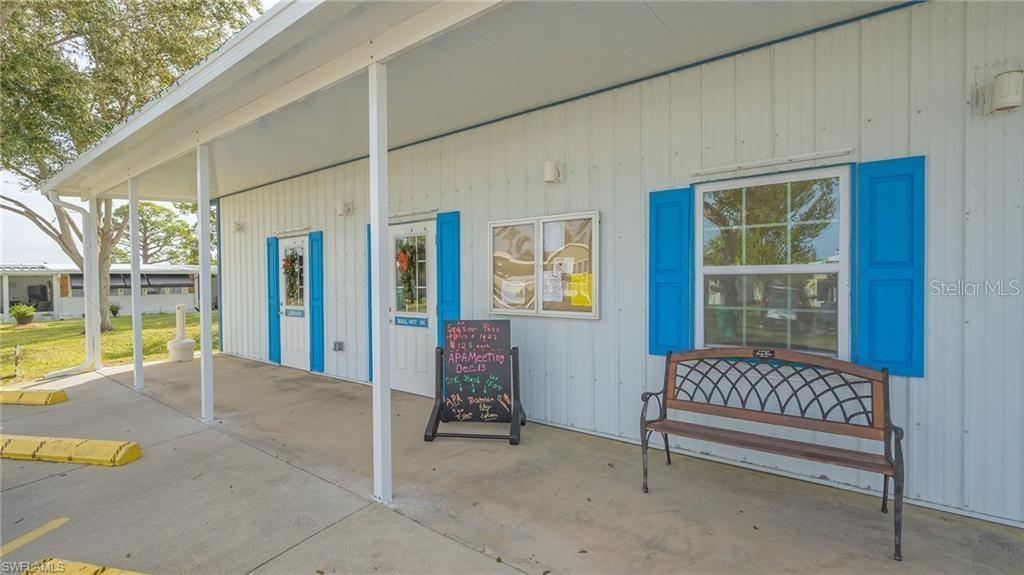 Mailroom, library and laundry area