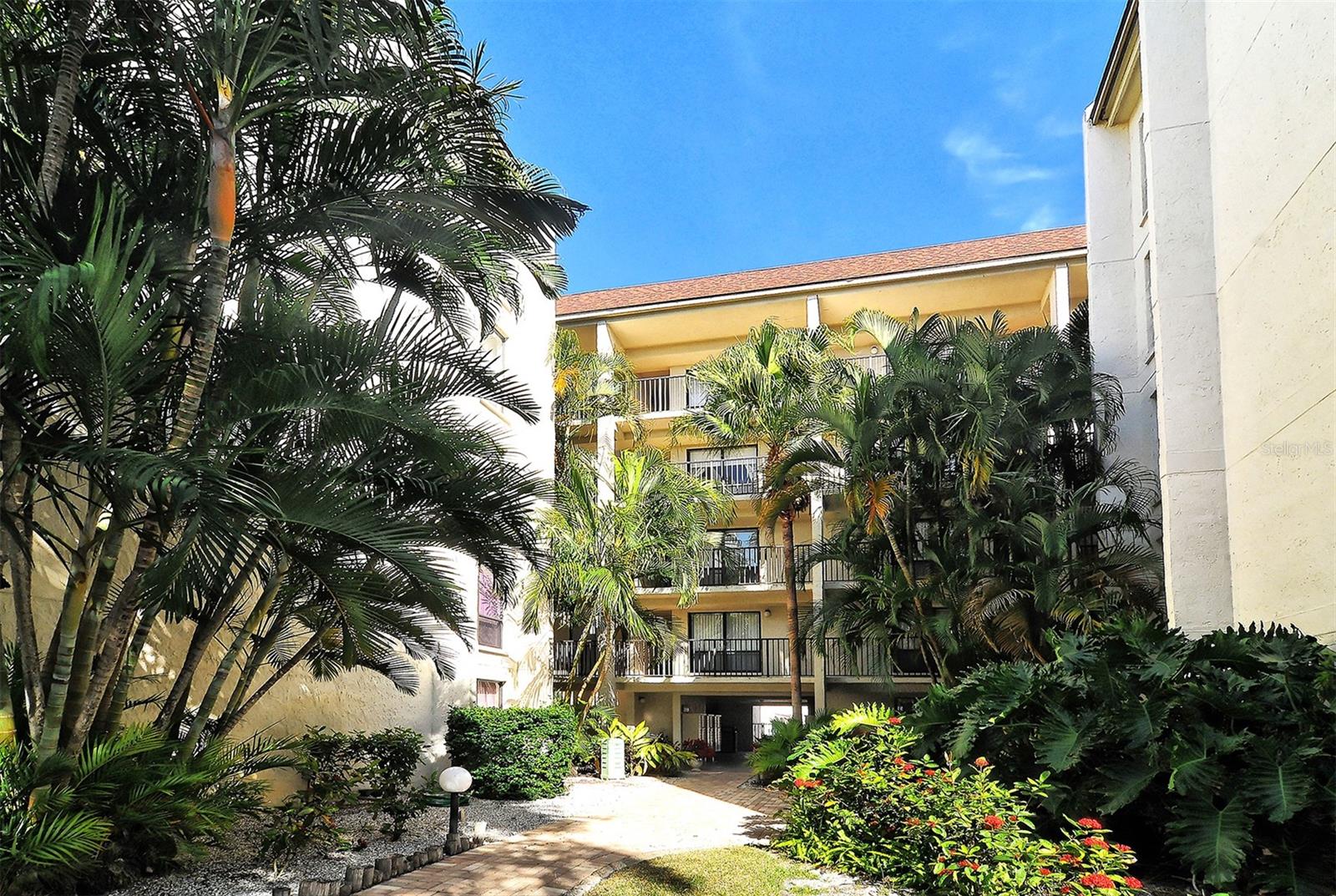 Walkway to the pool