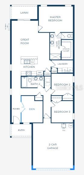 Floor Plan - Model home - actual features may vary.