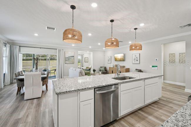 Model home - actual features may vary.