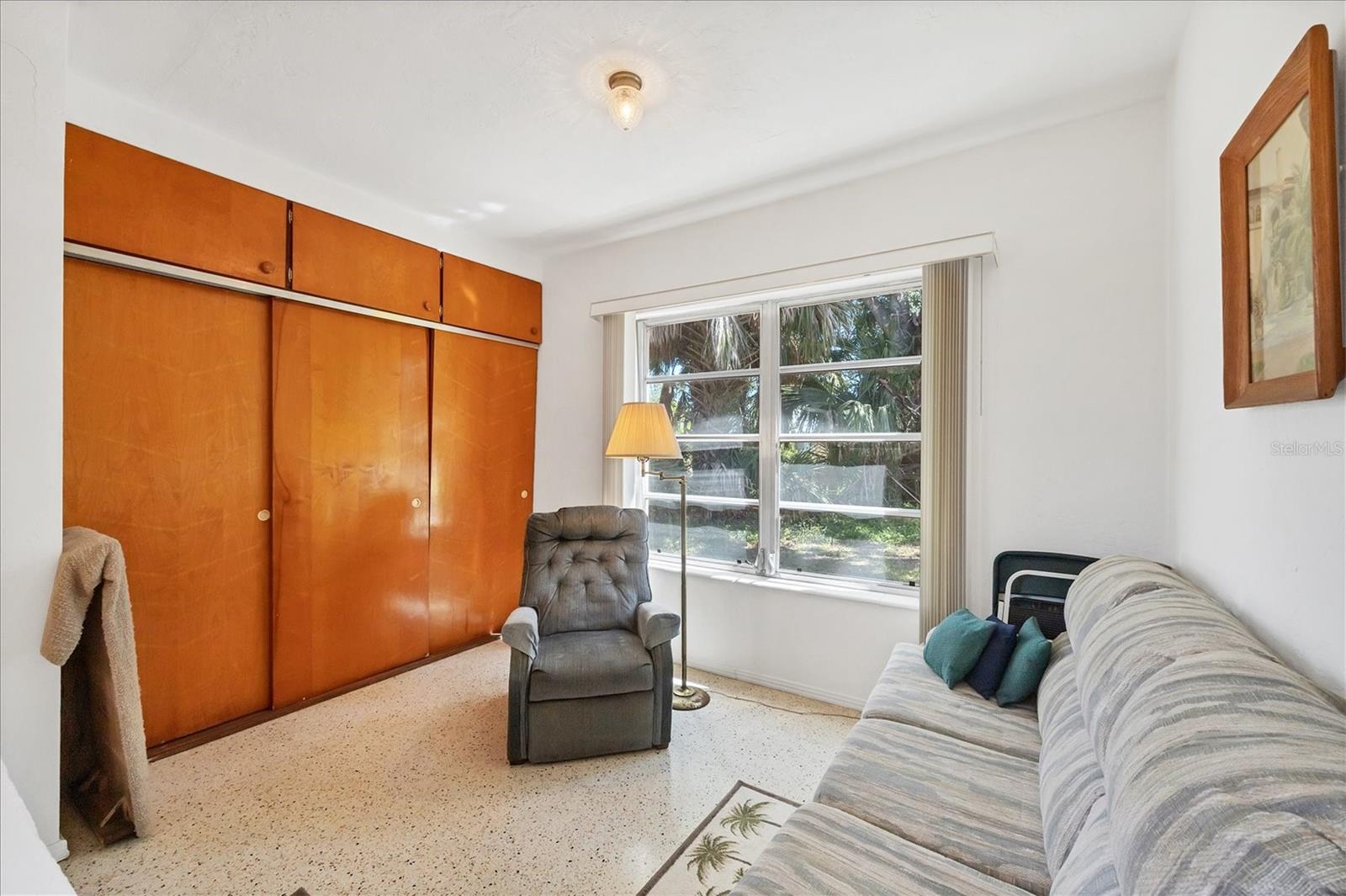 Bedroom with a sitting room attached