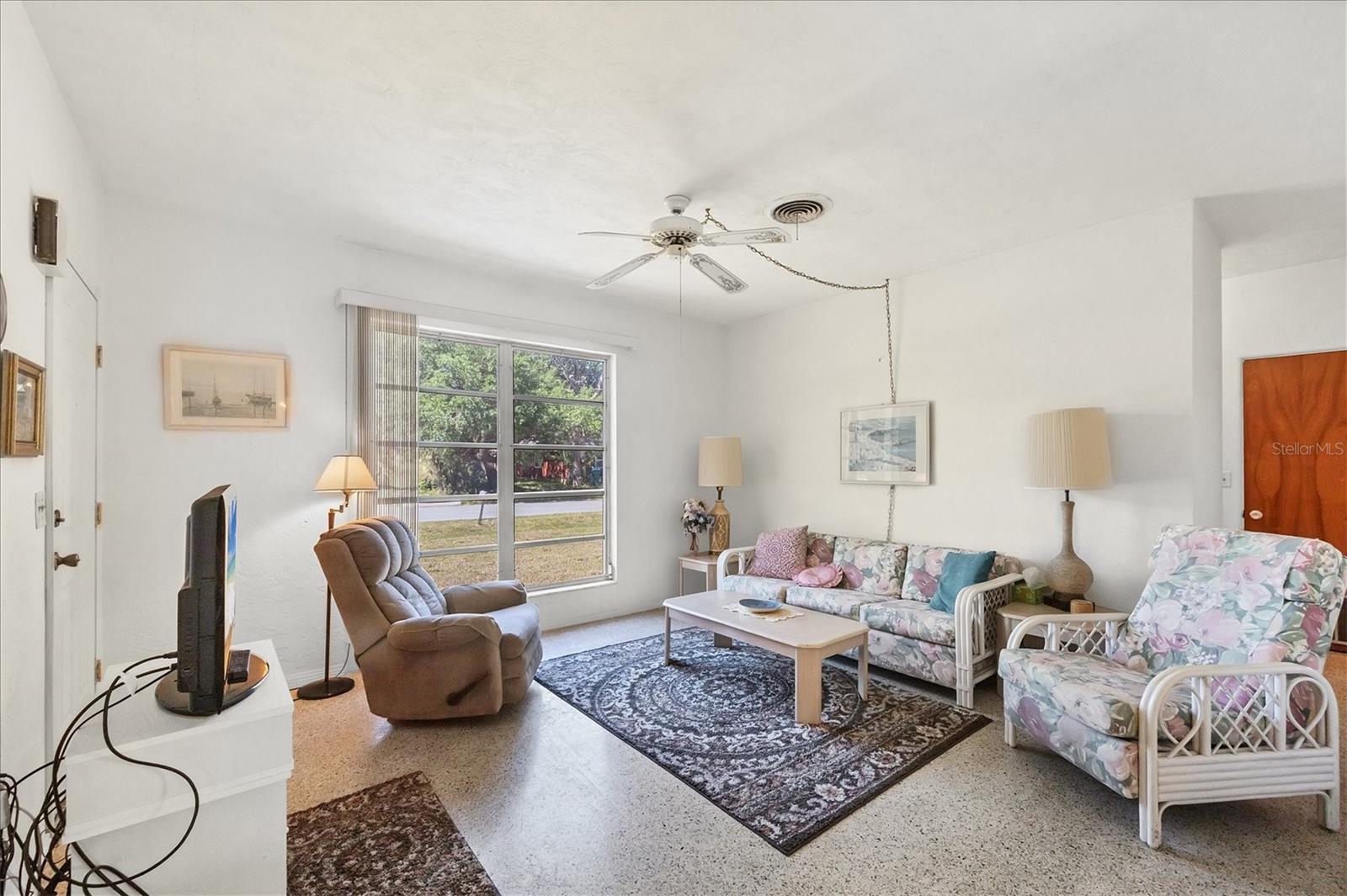 Large window in living room