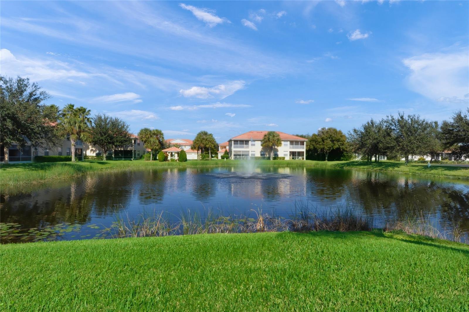 Lake with Fountain